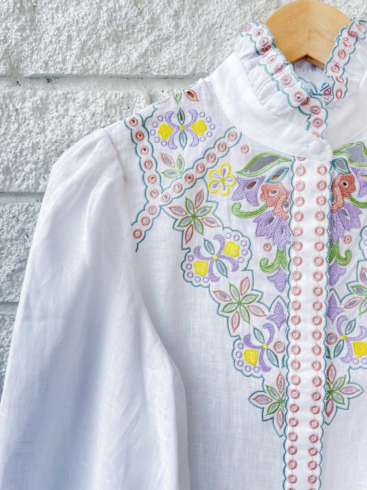 CHRISTY LYNN Ciara Top - White Combo - Image 4 of 4