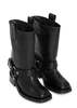Ganni Biker Tubular Mid Shaft Boot - Black - Thumbnail 3