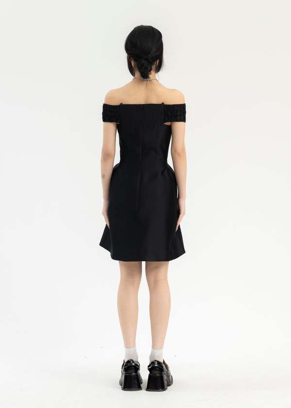 Shushu/Tong Curved One-Shoulder Dress - Black | Garmentory
