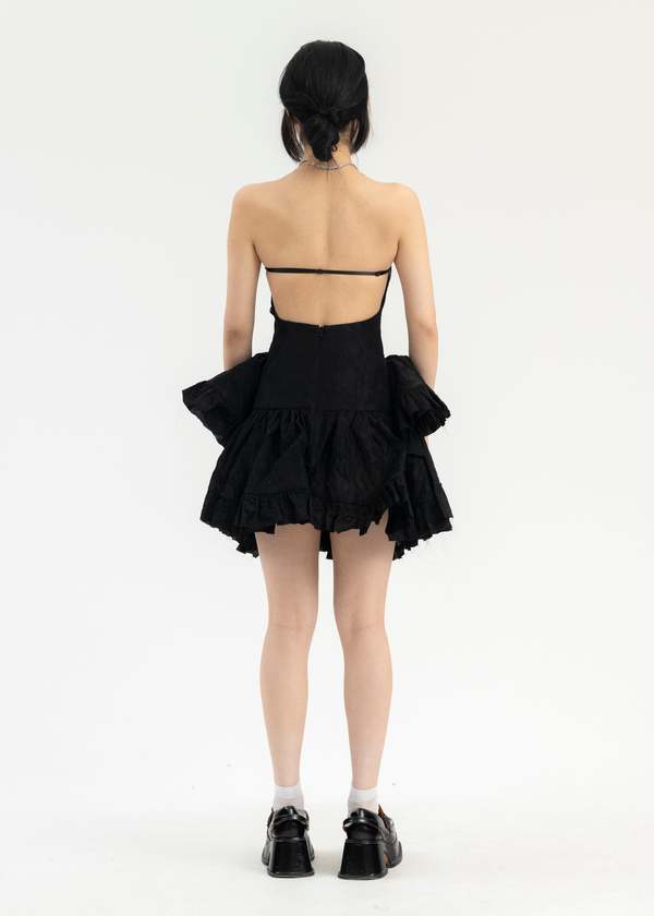 Shushu/Tong Irregular Hem Sheath Dress - Black | Garmentory