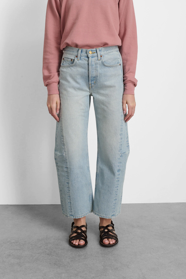 Beige Slim Lasso Jean - Super Light Vintage Wash Beige Slim Lasso Jean - Super Light Vintage Wash