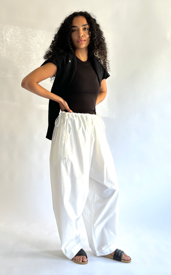 【BAON】Bauli Carpenter Cotton Balloon Pants Balloon Pants - BLACK