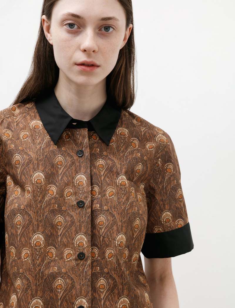 Margaret Howell Liberty Archive Small Shirt - Tobacco Paisley