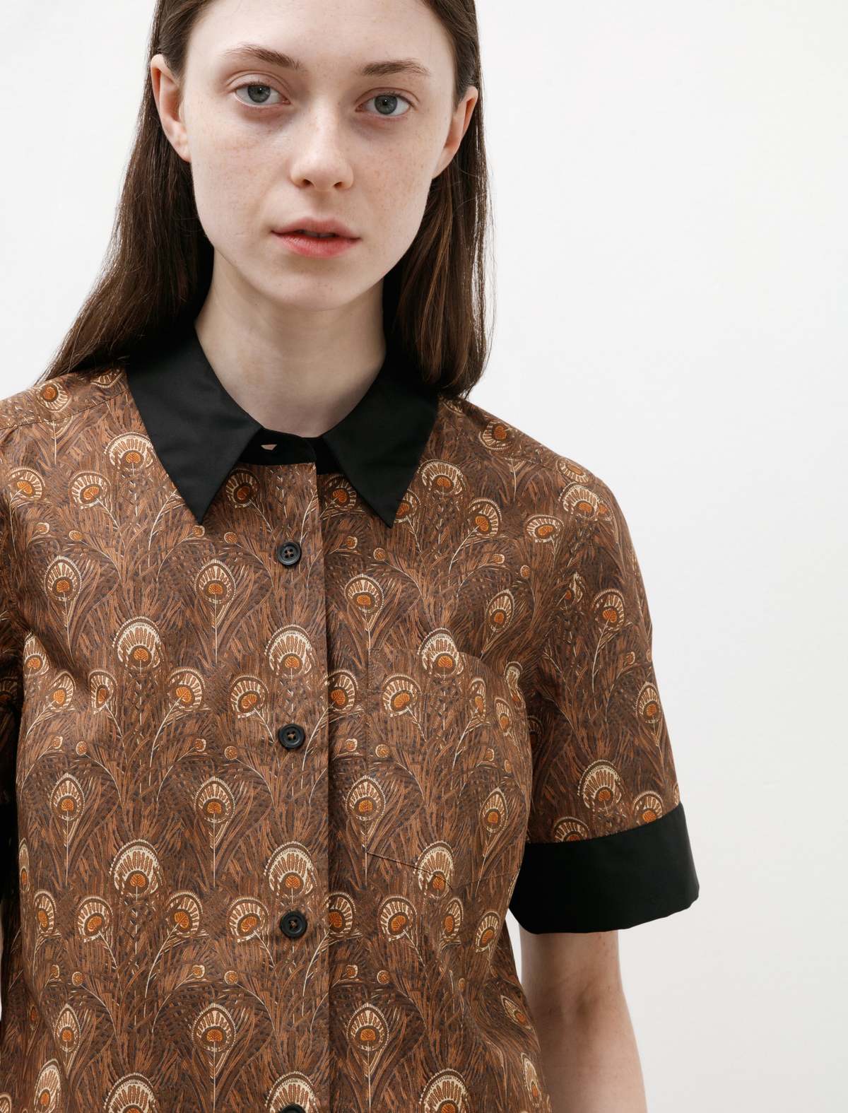 Margaret Howell Liberty Archive Small Shirt - Tobacco Paisley