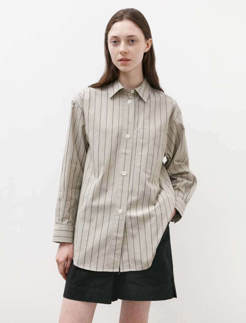 Margaret Howell MHL Oversized Painters Shirt - Wide Stripe