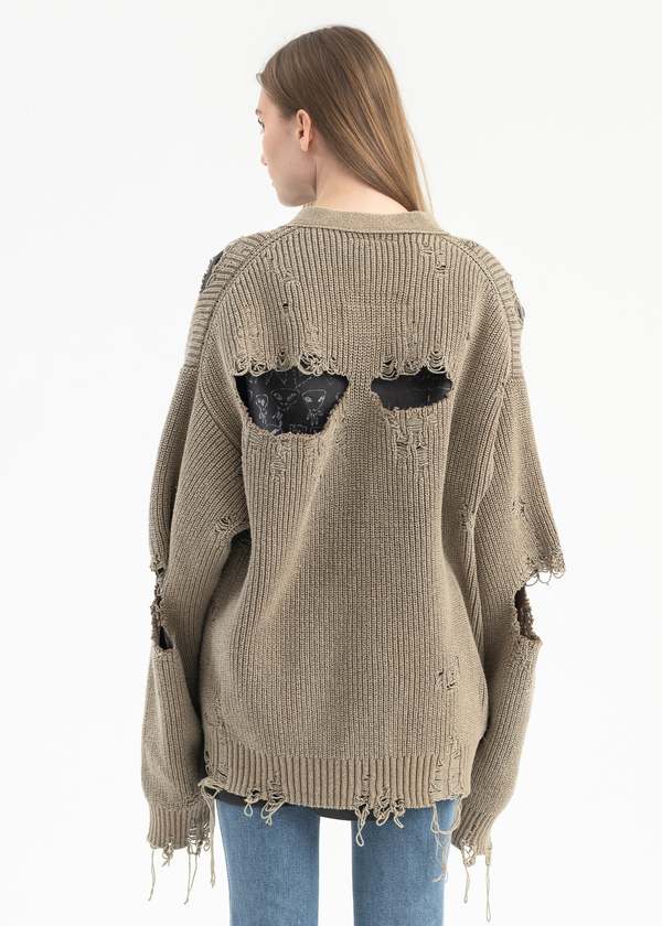 トップス mihara yasuhiro Bleached Knit Sweater Maison Mihara Yasuhiro - Bleached Knit Pullover | HBX