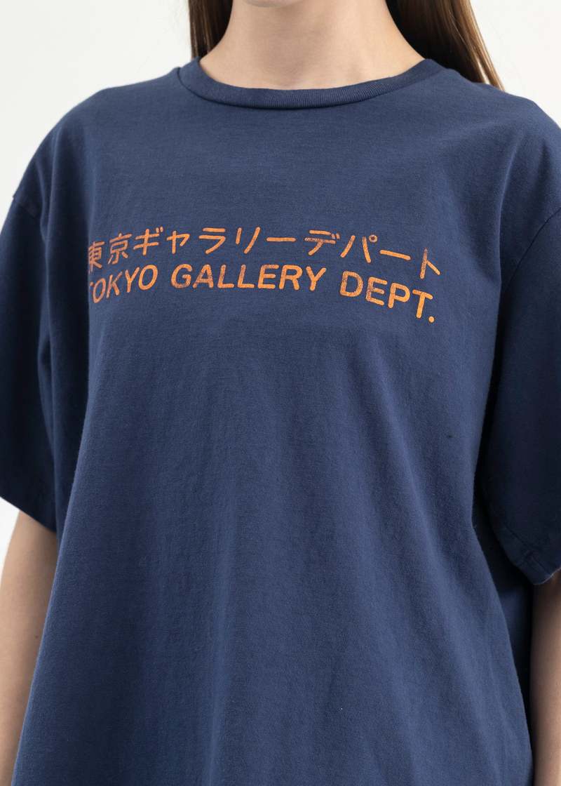 GALLERY DEPT. Tokyo Orange Tee - Navy Blue | Garmentory