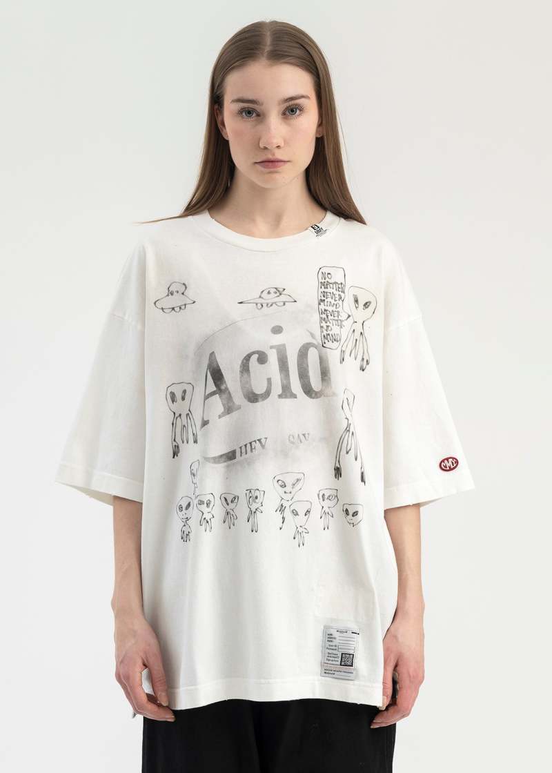 MIHARA YASUHIRO DISTRESSED ACID TEE Maison MIHARA YASUHIRO