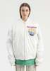 RICHGAINER EMBROIDERY PATCHWORK BOMBER JACKET - WHITE - Thumbnail 1