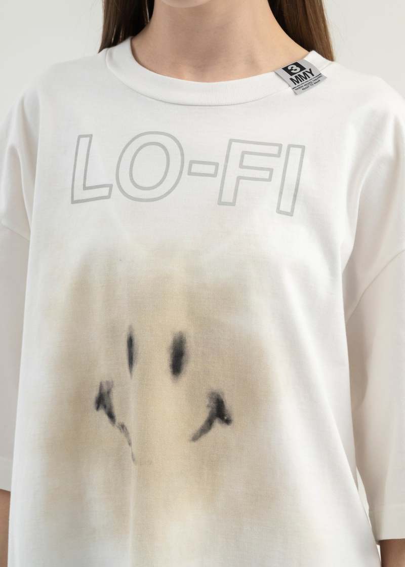 Mihara Yasuhiro SMILY FACE PRINTED TEE - WHITE | Garmentory