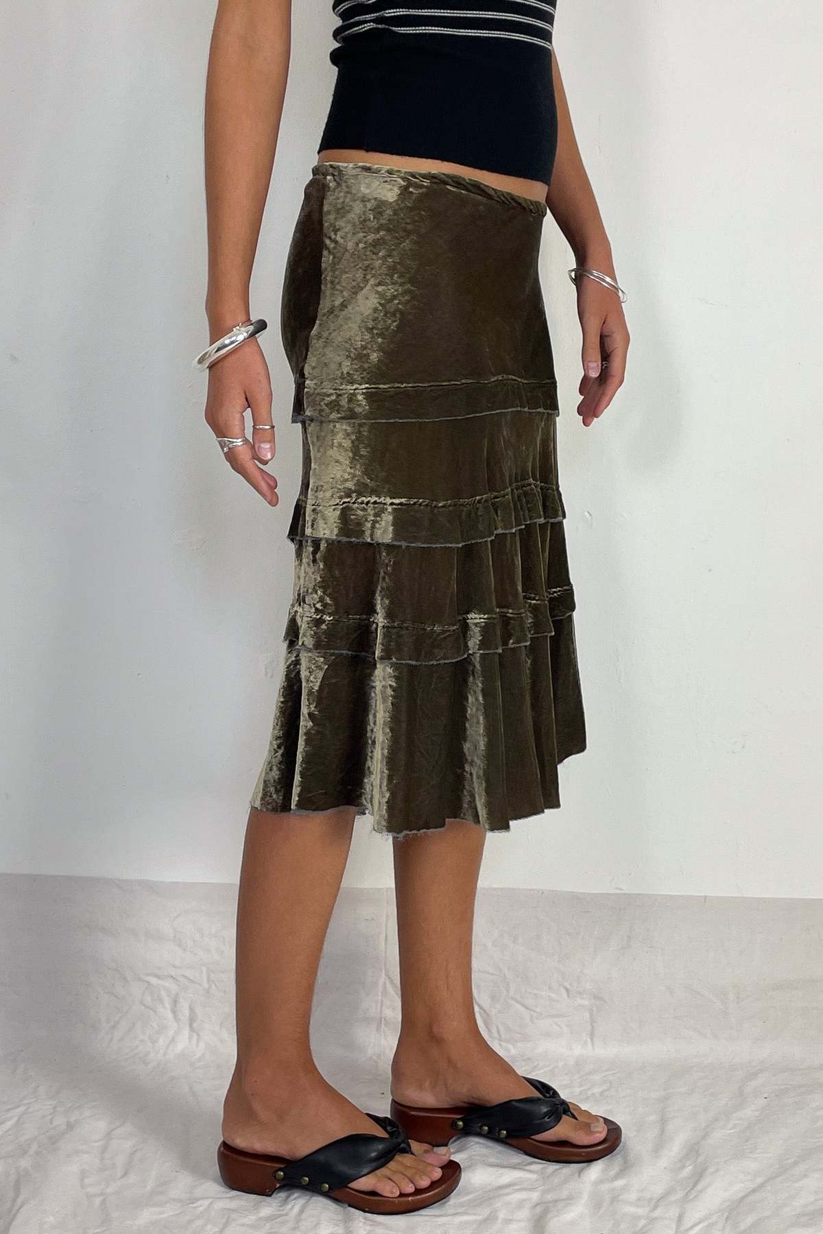 Pure Silk Y2K Skirt (M)