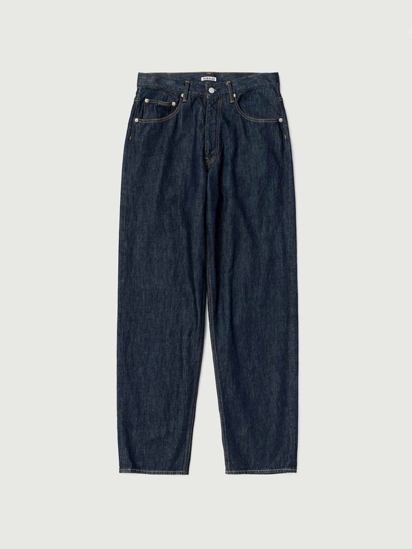 Auralee Hard Twist Denim Wide Pants - Indigo | Garmentory