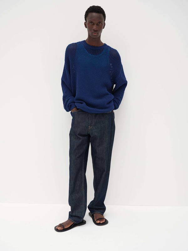 Auralee Hard Twist Denim Wide Pants - Indigo | Garmentory