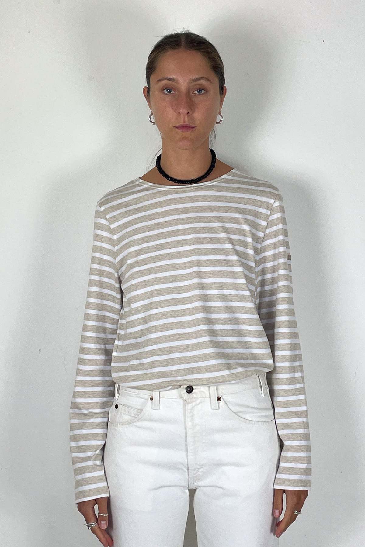 Saint James Top - Beige/White Stripe - Image 1 of 7