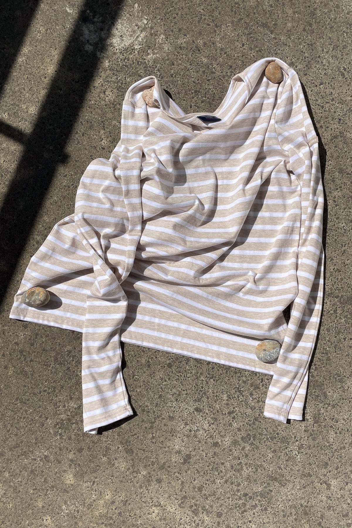 Saint James Top - Beige/White Stripe - Image 2 of 7