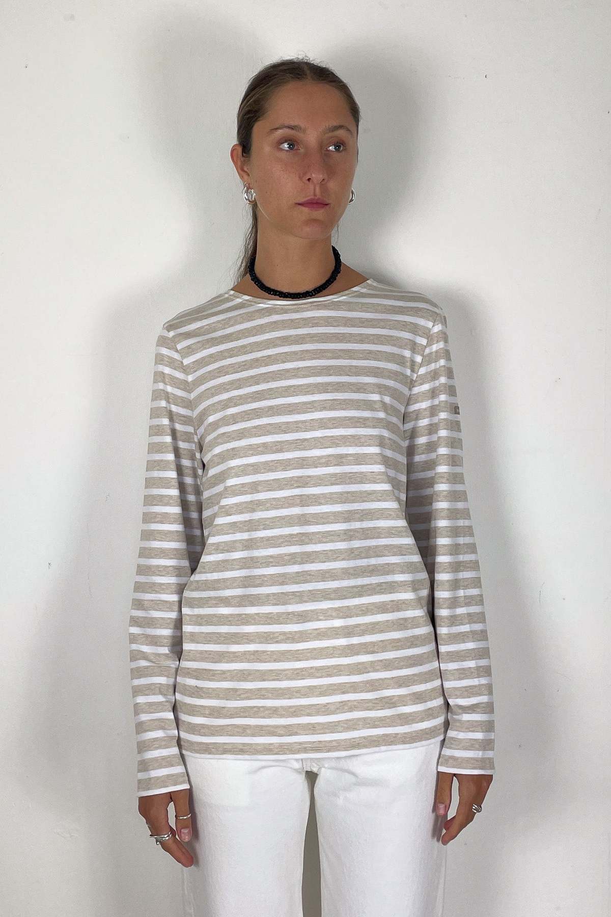 Saint James Top - Beige/White Stripe - Image 5 of 7