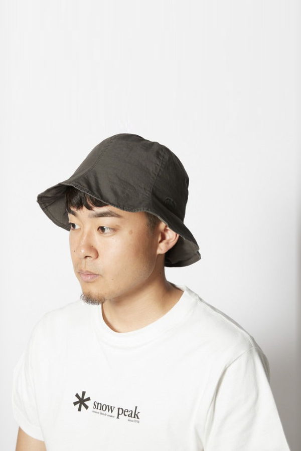 Snow Peak Natural Dye Recycled Cotton Hat - Dark Olive