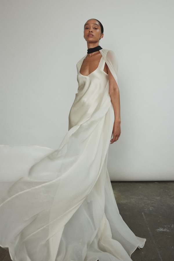 Silk Chiffon Choker Cape | Garmentory
