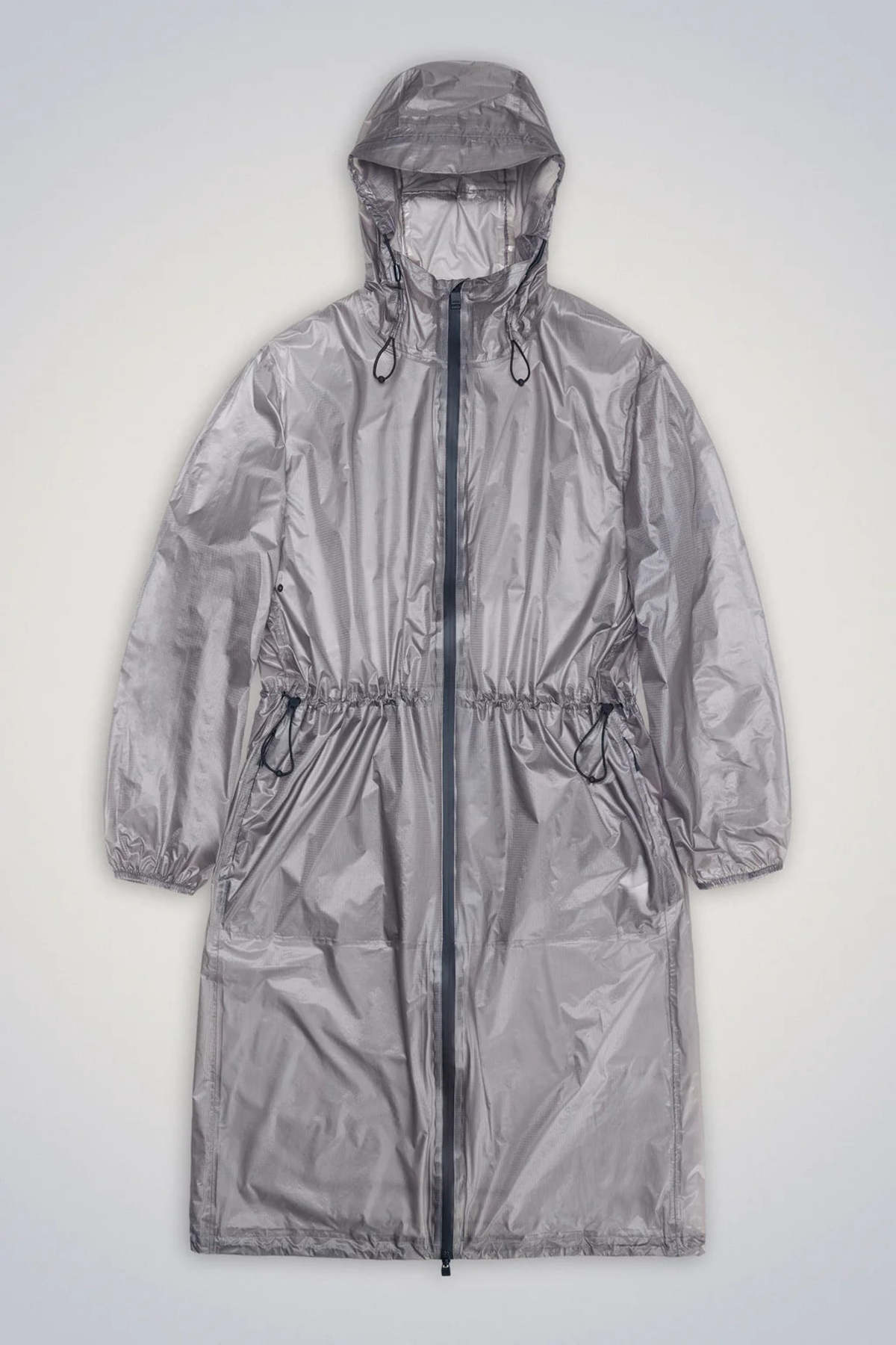 Rains Norton Long Rain Jacket - Flint | Garmentory