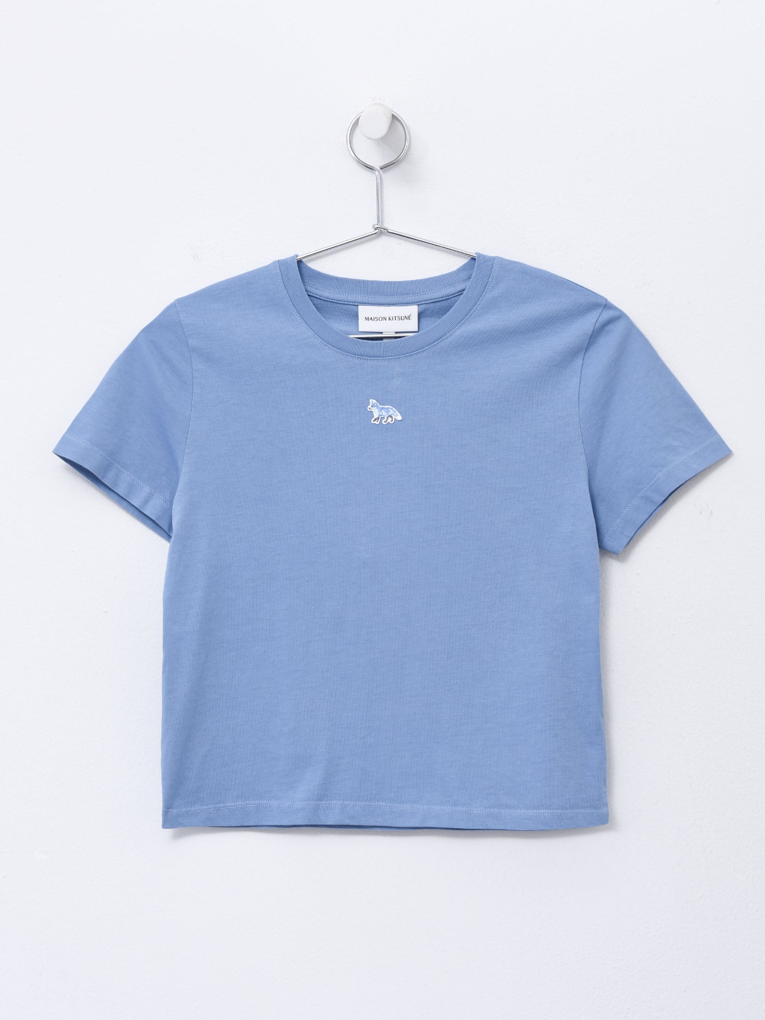Maison Kitsuné BABY FOX PATCH BABY TEE SHIRT - HAMPTON BLUE