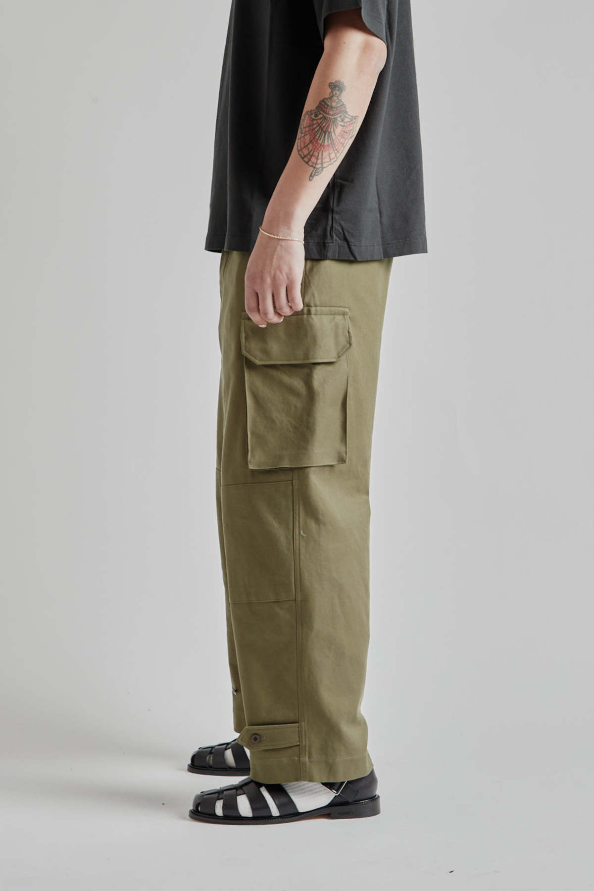 Blurhms Rootstock Cotton Serge 47 Pants - Olive | Garmentory
