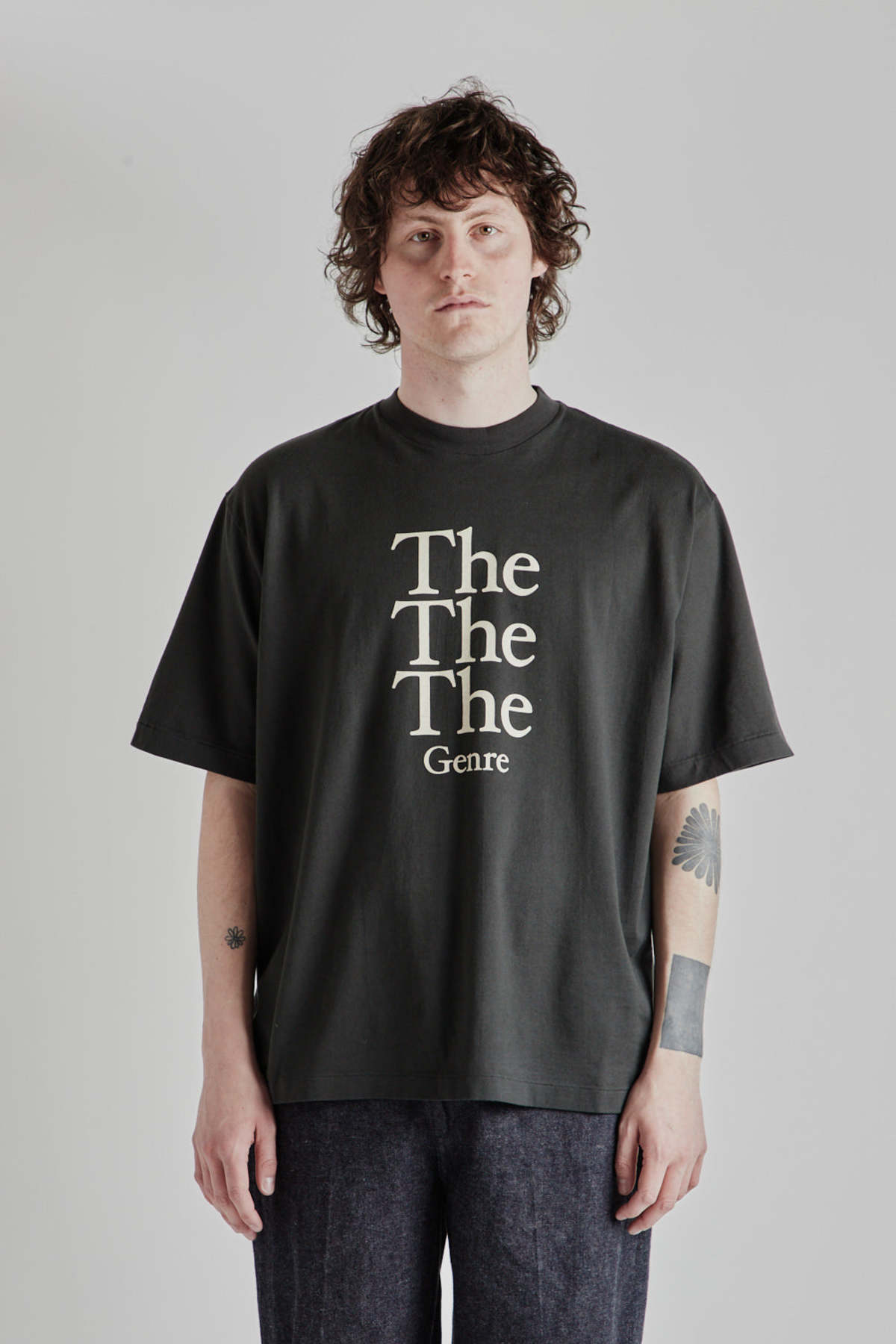 Blurhms Rootstock The Genre The Print Wide Tee - Black | Garmentory