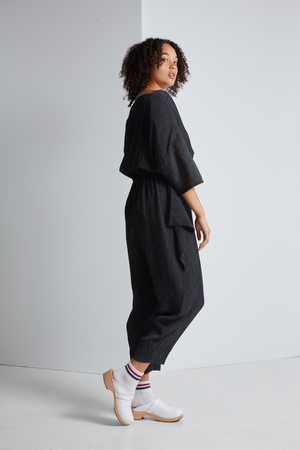 Black Crane Crape Jumper Black Crane Crape Jumper