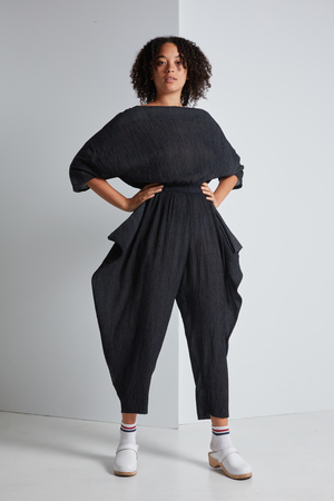 Black Crane Crape Jumper Black Crane Crape Jumper