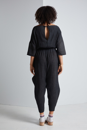 Black Crane Crape Jumper Black Crane Crape Jumper