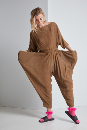 Black Crane Crape Jumper Black Crane Crape Jumper
