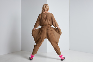 Black Crane Crape Jumper Black Crane Crape Jumper