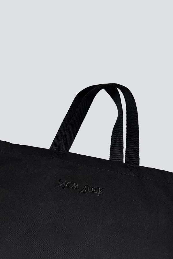 ASSEMBLE LOGO CANVAS TOTE BAG / BLACK
