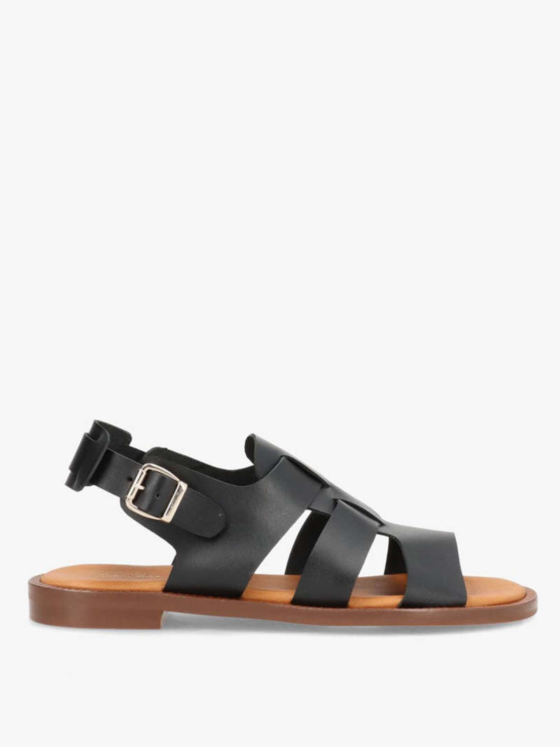 シューズ・サンダルその他 COPERNI Woman Flat sandals Black COPSH37838 BLACK Buy Angeles Black Flat Slip Ons | Sandals | Rag & Co United