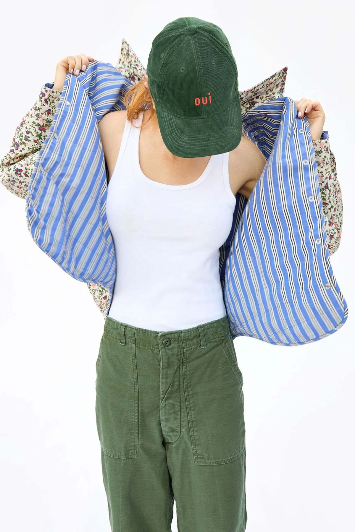 Clare V Brown Corduroy Cap Clare V. Hats | The RealReal main image 3