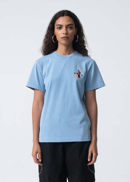 【CARNE BOLLENTE】 JUNGLE SWING / Washed Black Shop carne bollente Jungle Swing t-shirt with embroidery