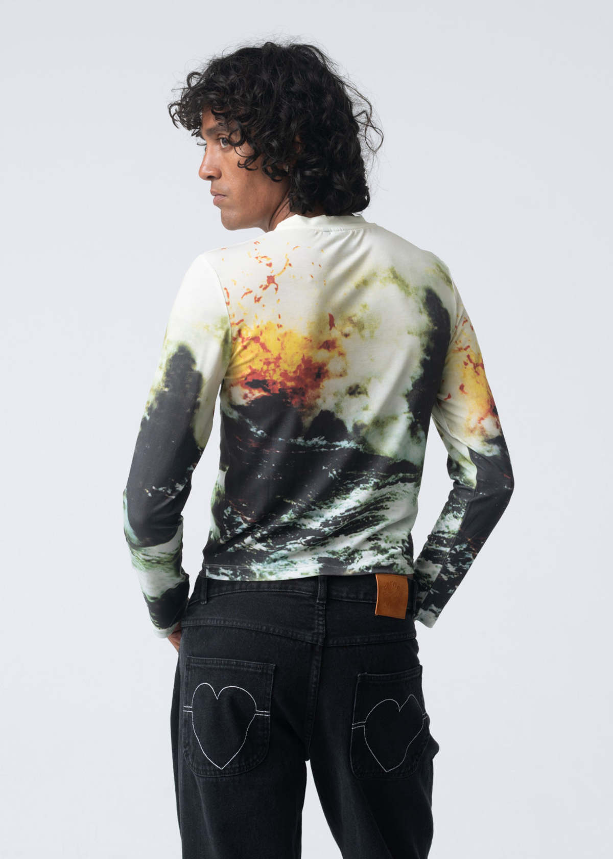 【Carne Bollente】I Lava you tops Carne Bollente I Lava You Cropped Tee - Prints | Garmentory