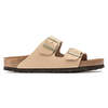 Birkenstock Arizona Soft Footbed Nubuk Leather Sandal - Sandcastle - Thumbnail 4