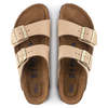 Birkenstock Arizona Soft Footbed Nubuk Leather Sandal - Sandcastle - Thumbnail 6