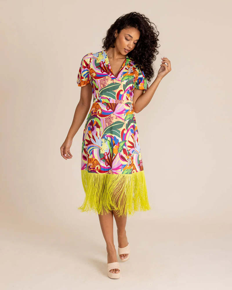 green emerald velvet dress Alden Adair Parker Dress main image 0