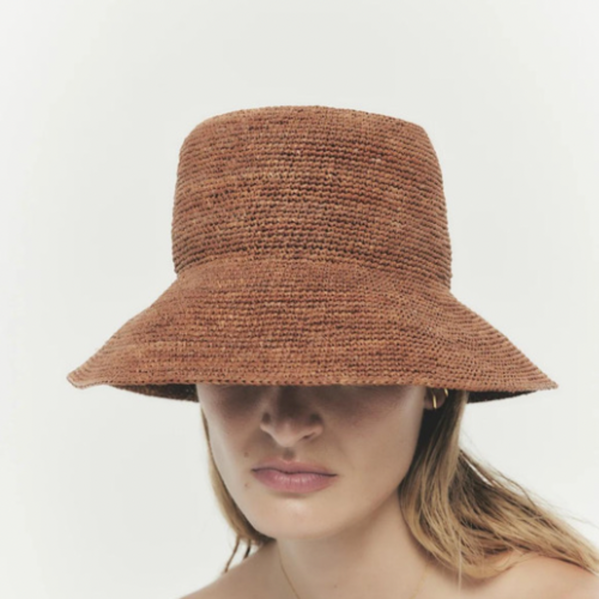 Janessa Leone Felix Hat - Chestnut | Garmentory display picture 2