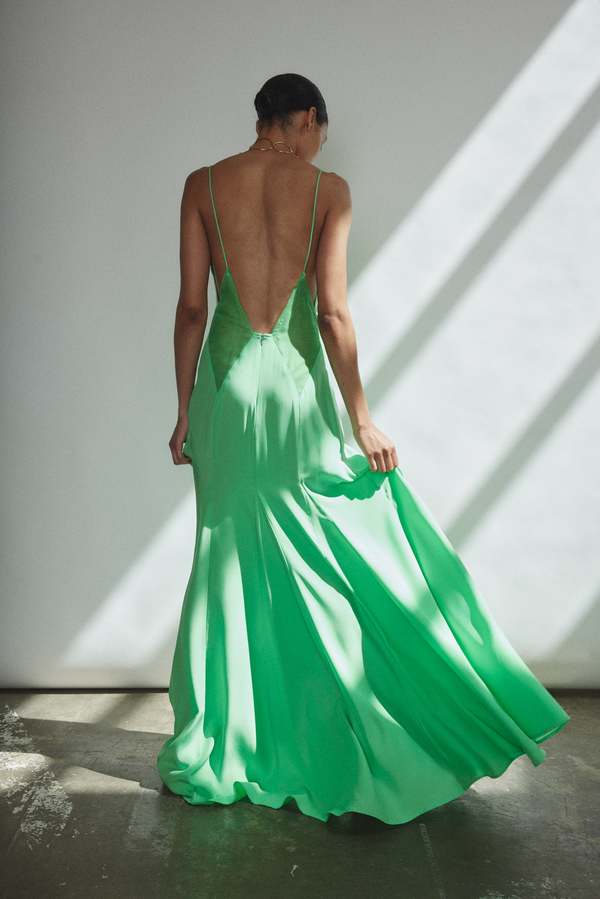 white graduation dresses knee length Celadon Green Florellia Mini Dress – Anthelia
