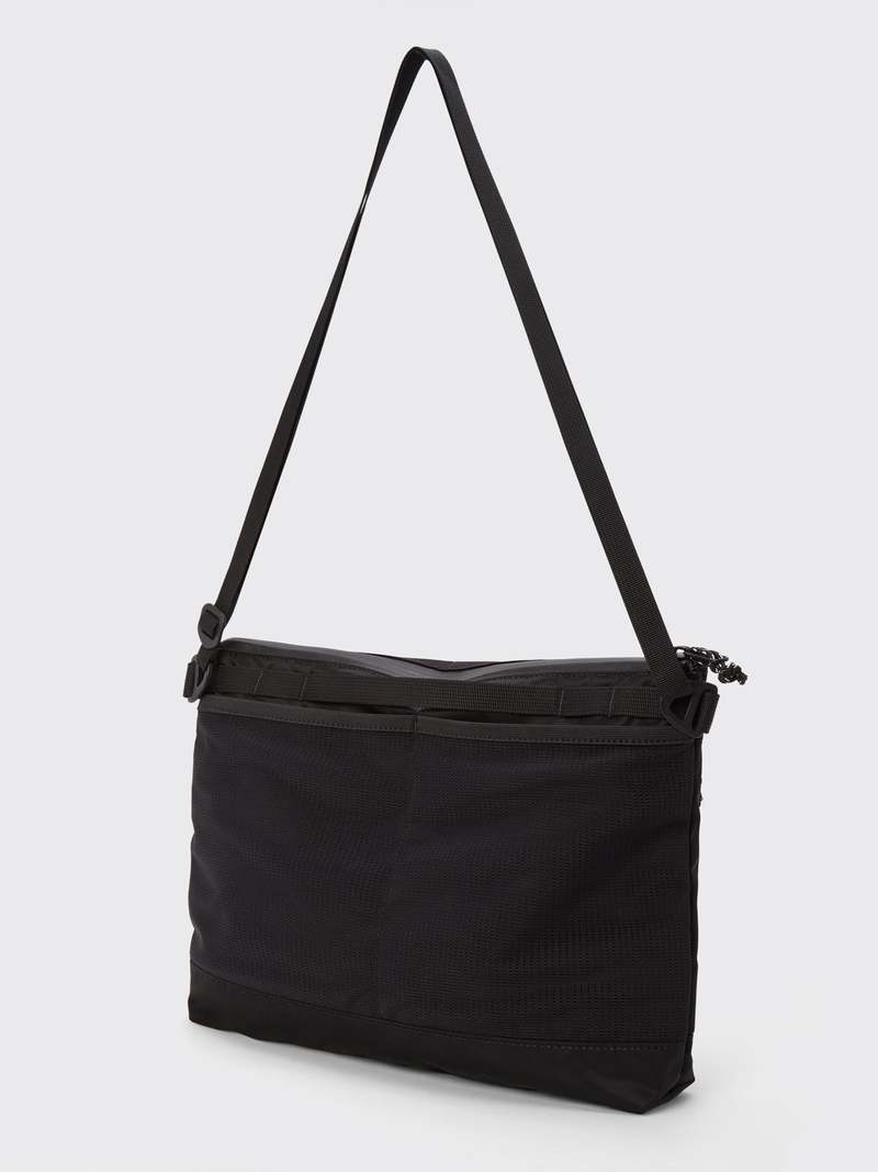 Norse Projects Recycled Nylon Shoulder Bag - Black | Garmentory