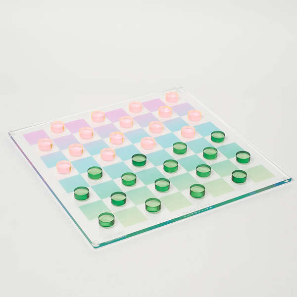 Sunnylife Lucite Check And Checkers Ombre Sherbert Chess Set - Multicolour Sunnylife Lucite Check And Checkers Ombre Sherbert Chess Set - Multicolour