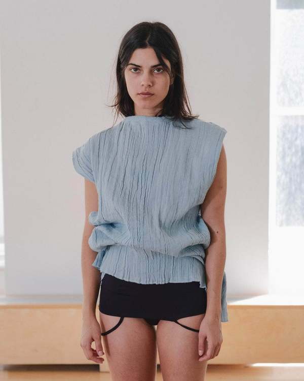 トップス Max top & Wuxi blue baserange Baserange MAX TOP - WUXI BLUE | Garmentory