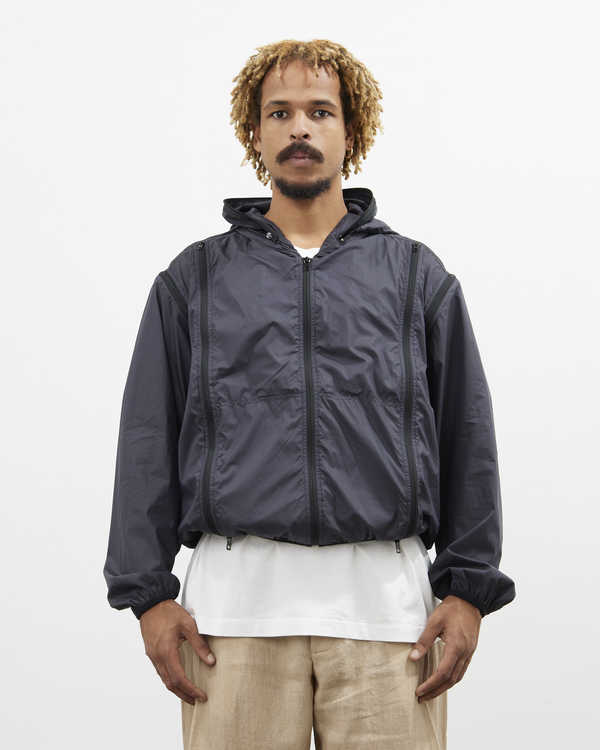 Lemaire Zipped Hooded Blouson - Black | Garmentory