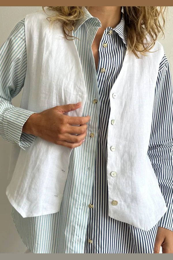 DONNI. The Linen Vest