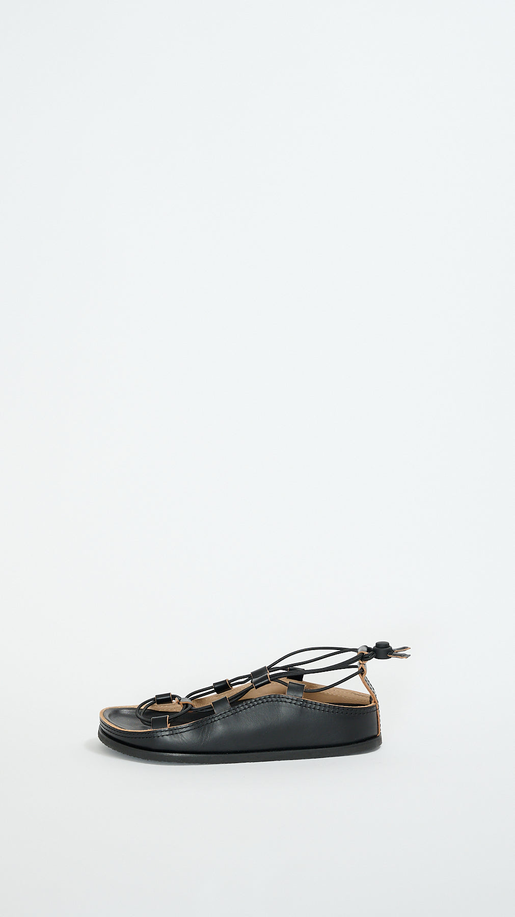 靴 LEMAIRE 24SS FUSSBETT SPARTAN SANDALS Lemaire Fussbett Spartan Sandals - Black | Garmentory