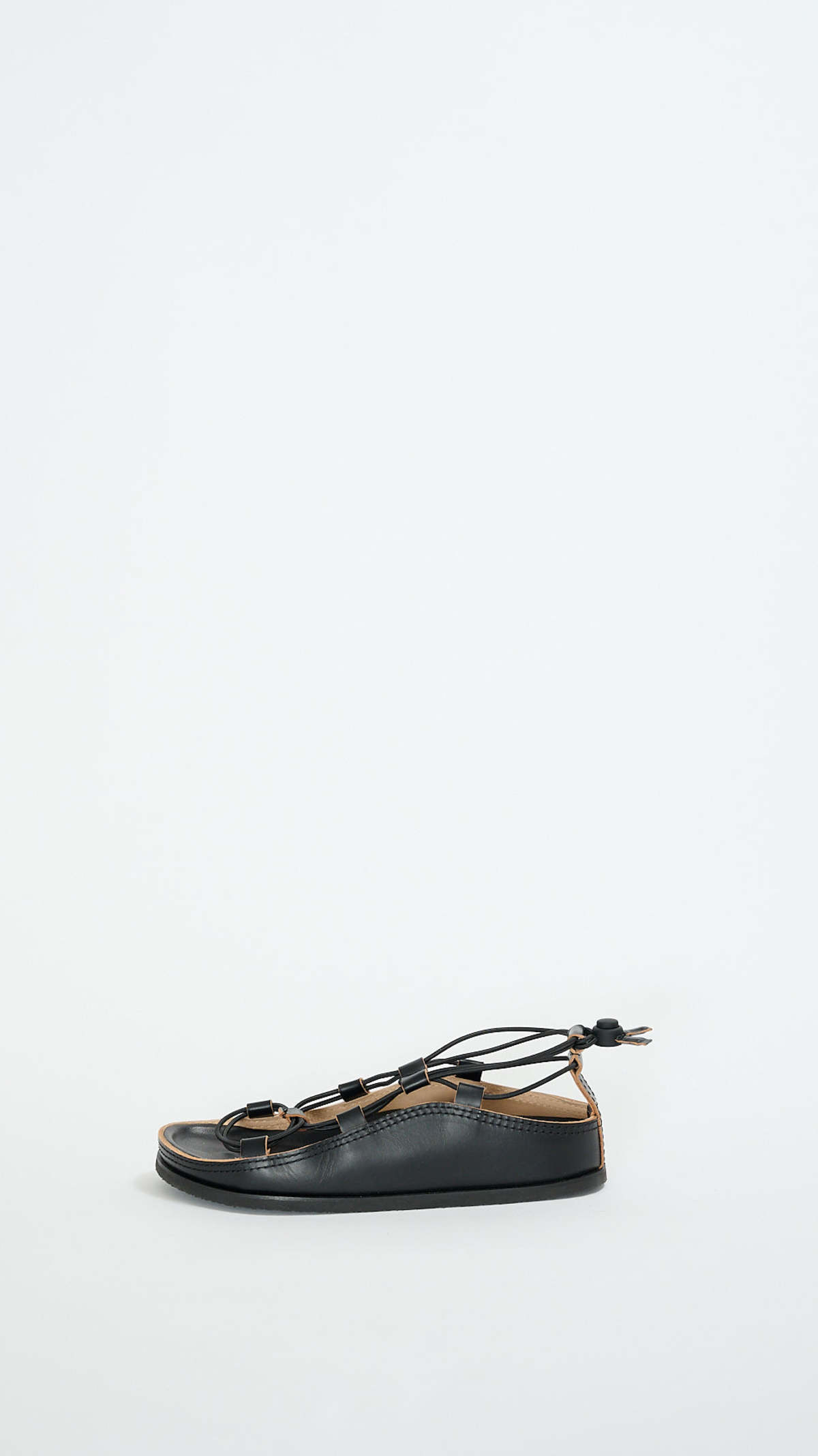 Lemaire Fussbett Spartan Sandals - Black | Garmentory