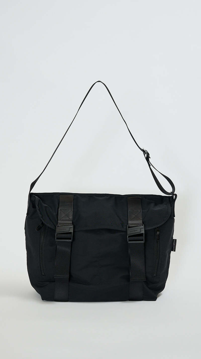 AMIACALVA Gabardine Medium Messenger Bag - Black | Garmentory