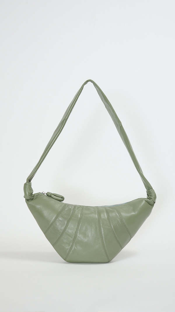 Lemaire Medium Croissant Bag - Hedge Green | Garmentory